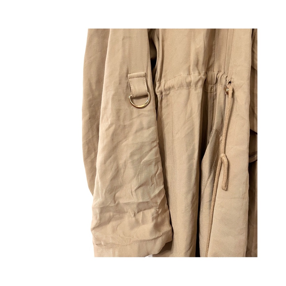 Torrid Taupe Drape Front Utility Jacket Size 4 (4X) - Picture 3 of 7